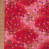 ちりめん生地 花吹雪(赤桃) １ｍ単位