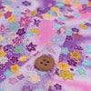 ちりめん生地 吹寄せパステル調(ピンク/紫) １ｍ単位