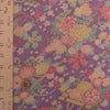 古布調ちりめん生地 花いかだ文様(藤紫) １ｍ単位
