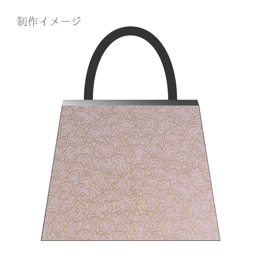 金襴生地(金らん) 干支向き くるくる毛並み柄(白金) 10cm単位 切り売り