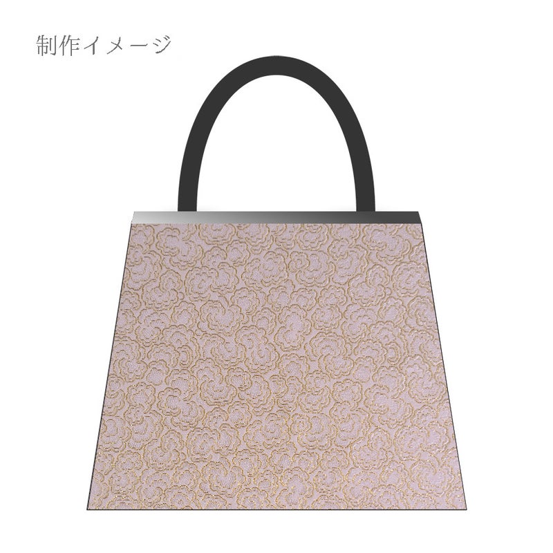 金襴生地(金らん) 干支向き くるくる毛並み柄(白金) 10cm単位 切り売り
