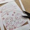 ちりめん押絵キット 四季のお地蔵さん 冬地蔵・雪かぶり