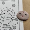 ちりめん押絵キット 四季のお地蔵さん 冬地蔵・雪かぶり