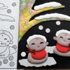 ちりめん押絵キット 四季のお地蔵さん 冬地蔵・雪かぶり