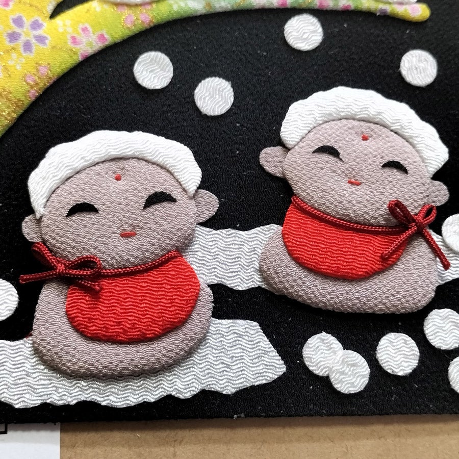 ちりめん押絵キット 四季のお地蔵さん 冬地蔵・雪かぶり