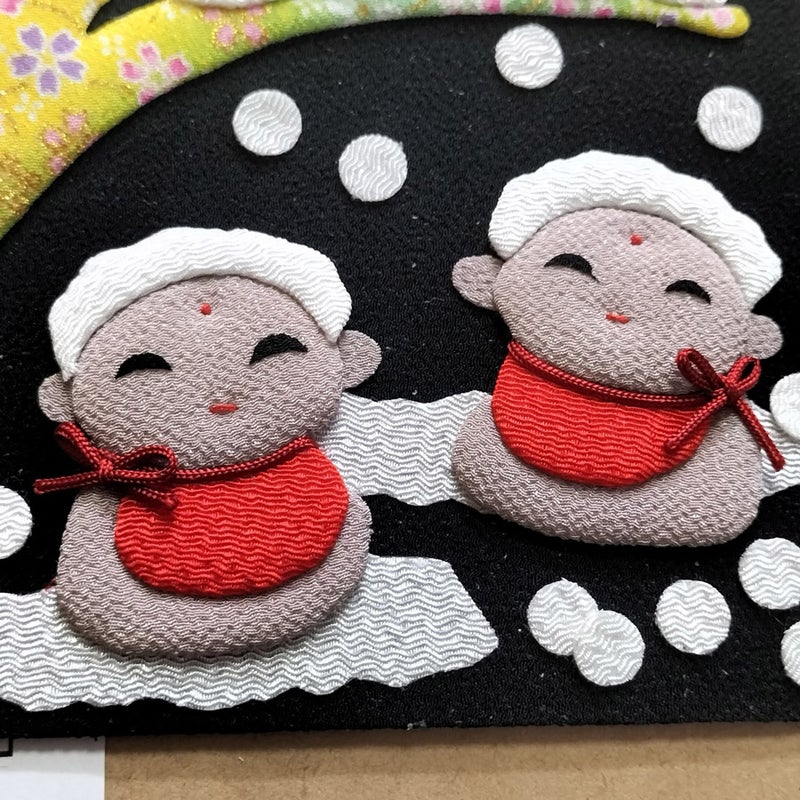 ちりめん押絵キット 四季のお地蔵さん 冬地蔵・雪かぶり