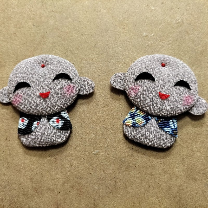 ちりめん押絵キット 四季のお地蔵さん 秋地蔵・もみじの里