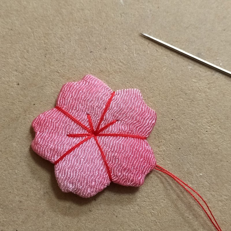 ちりめん押絵キット 四季のお地蔵さん 春地蔵・八重桜