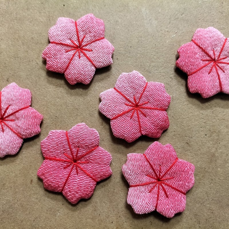 ちりめん押絵キット 四季のお地蔵さん 春地蔵・八重桜