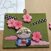 ちりめん押絵キット 四季のお地蔵さん 春地蔵・八重桜