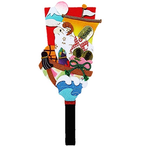 2027未年 干支押絵キット 羽子板・開運お宝羊
