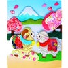 2027未年 干支押絵キット 招福夫婦羊