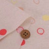綿麻シーチング刺しゅう生地 輪あそび(彩りオレンジ) 10cm単位 切り売り