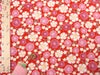 ポリちりめん生地 八重桜(赤) 10cm単位 切り売り