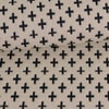 リバーシブル フクレジャガード生地 刺子風クロス柄(紺) 10cm単位 切り売り