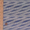 西陣織裂地・流水草花文(青) 10cm単位 切り売り