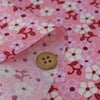ちりめん生地 つる花(ピンク)