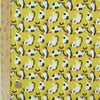 ちりめん生地・みけねこ(刈安/かりやす)