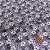 ちりめん生地 つる花(モノトーン)