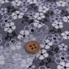 ちりめん生地 つる花(モノトーン)