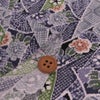 ちりめん生地 のしめ短冊(グレー) １ｍ単位