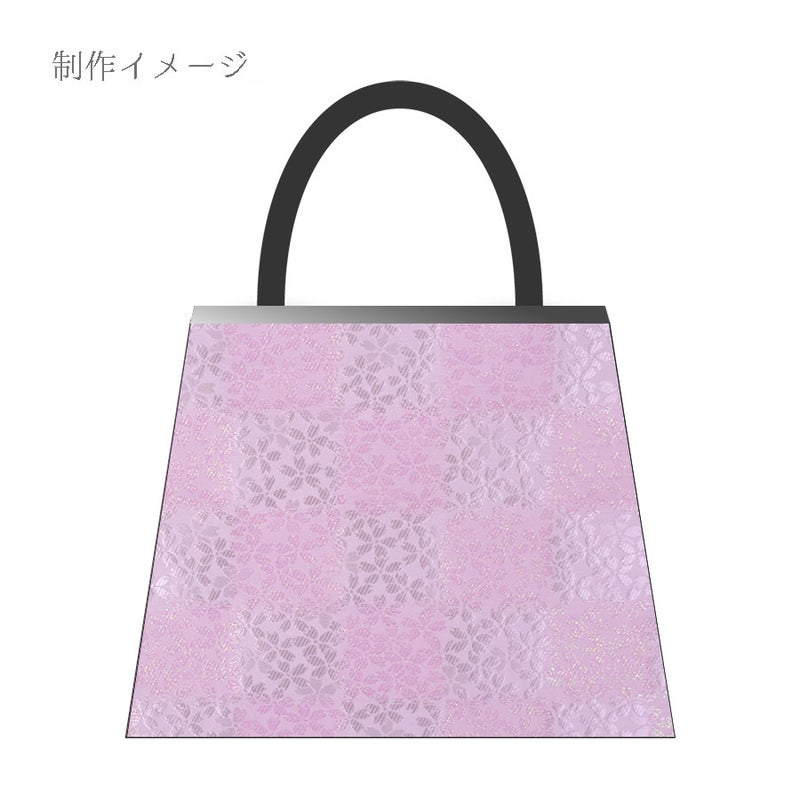 金襴生地(金らん) 桜市松(白/ピンク) 10cm単位 切り売り