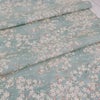 和柄コットン生地 桜空 小柄 ブロード(薄あさぎ)